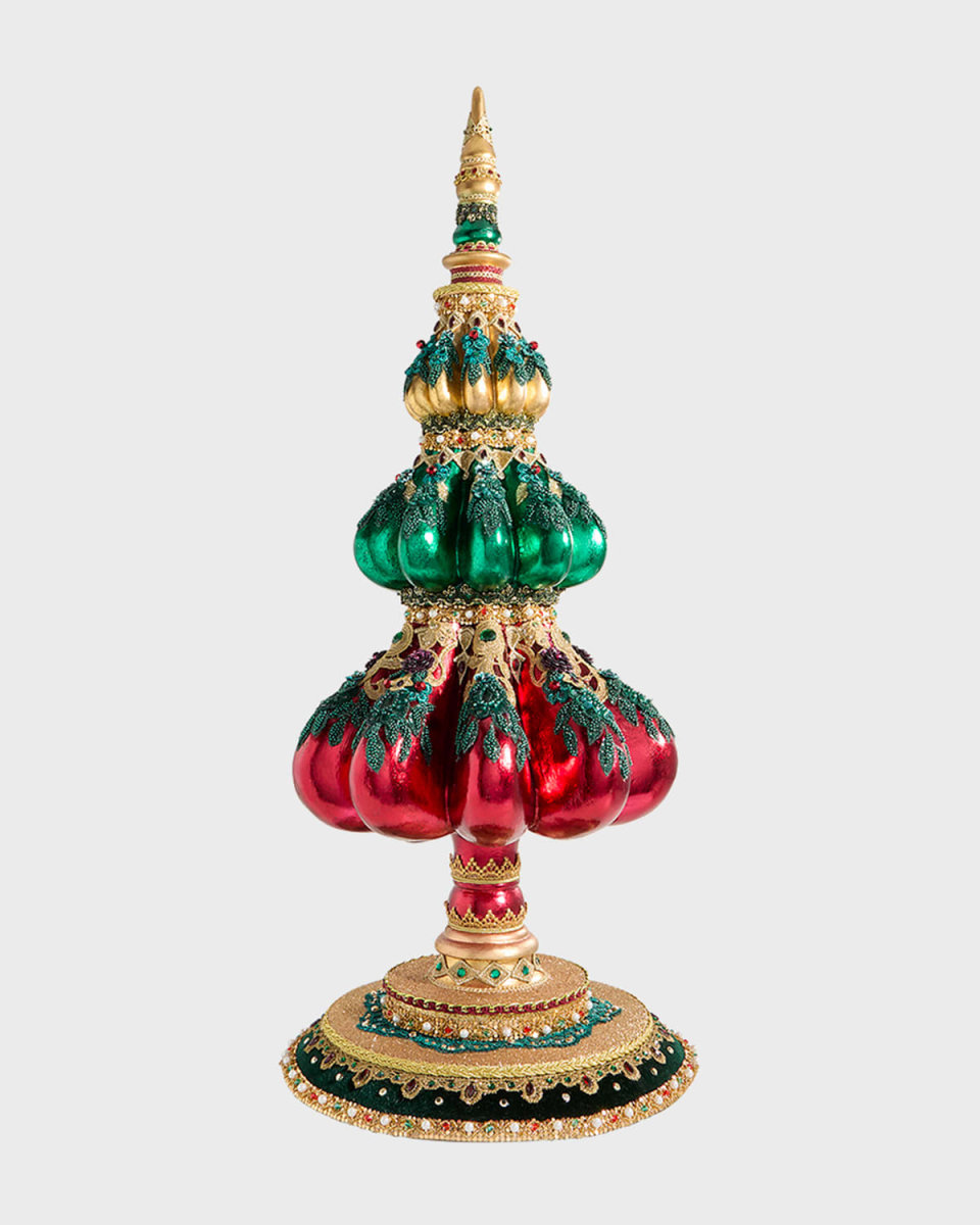 Winter Balsam and Berry Finial Christmas Decoration